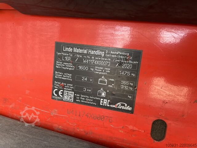 Impilatore trasversale di sedili Linde L16R