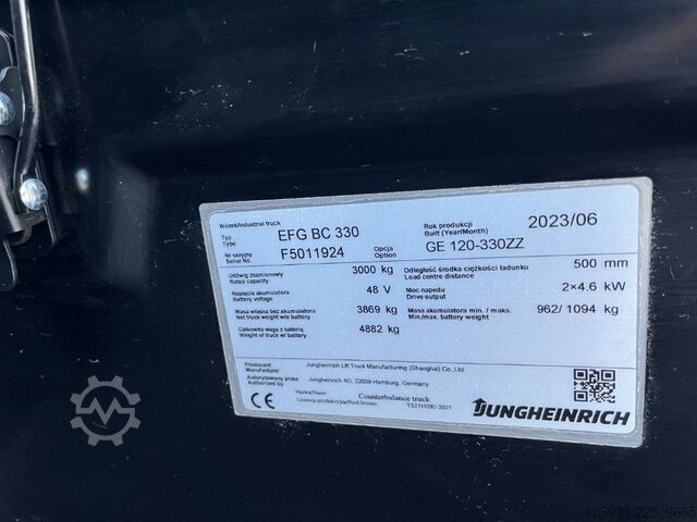 Carrello elevatore elettrico a 4 ruote Jungheinrich EFGBC330