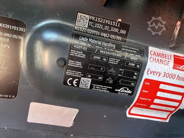 Carrello elevatore GPL Linde H20T-01