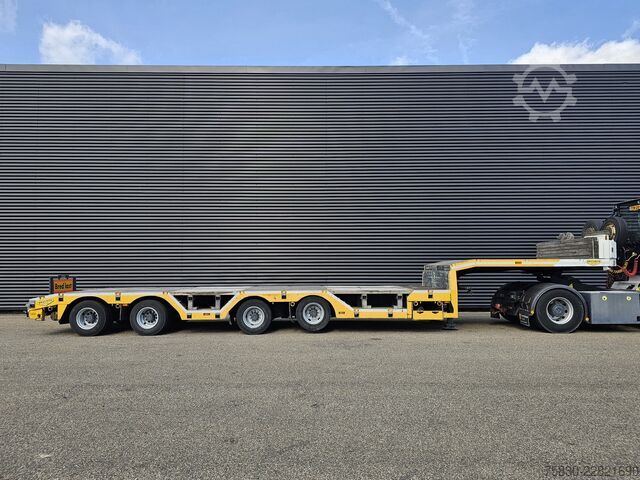 Low loader Broshuis 4AOU-16-40 / RADMULDEN / AUSZIEBAR