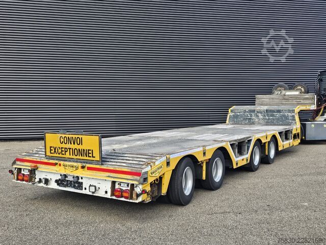 Low loader Broshuis 4AOU-16-40 / RADMULDEN / AUSZIEBAR