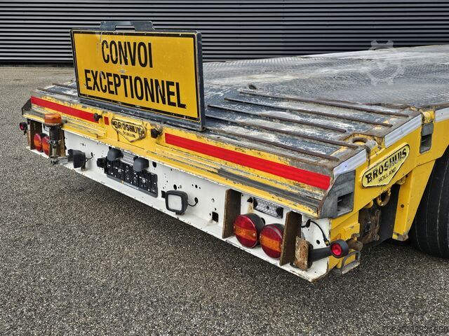 Low loader Broshuis 4AOU-16-40 / RADMULDEN / AUSZIEBAR