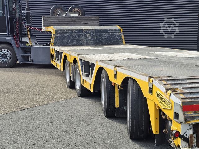 Low loader Broshuis 4AOU-16-40 / RADMULDEN / AUSZIEBAR