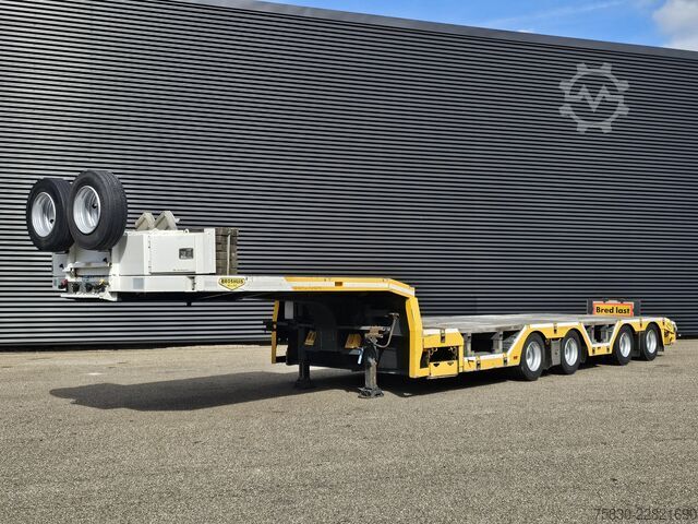 Low loader Broshuis 4AOU-16-40 / RADMULDEN / AUSZIEBAR