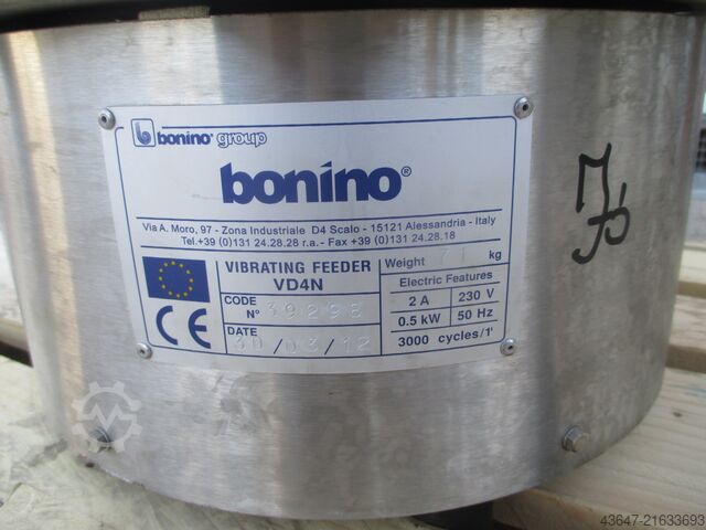 Vibrating feeder, parts feeder,stainless BONINO VD4N
