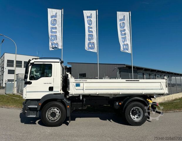 Tippbil MAN TGM 15.290/Kipper/4x2/NL7,7 To/AHK/Nur55 tkm/Top