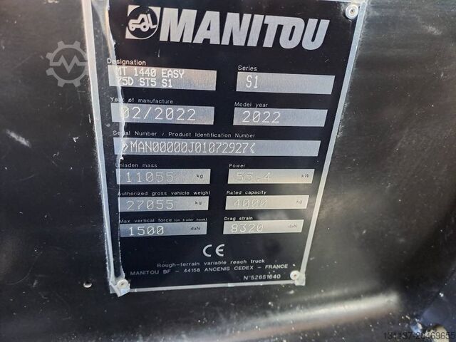 Teleskoplastare Manitou MT 1440