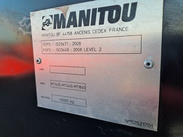 Teleskoplastare Manitou MT 1440