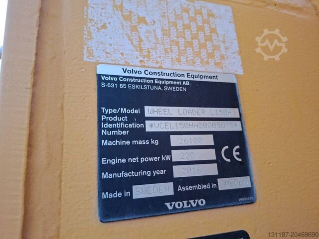 Hjullastare Volvo L 150 H (New Tyres)