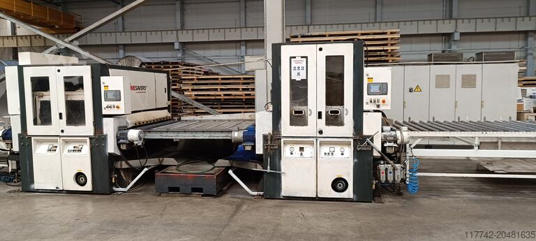 Breedbandschuurmachine voor inox Timesavers 71 series wet grinding / polishing line