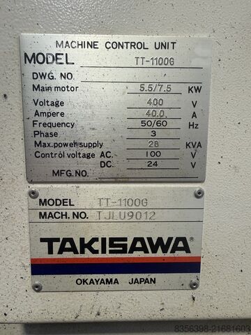 Centro de torneamento e fresagem CNC Takisawa TT-1100G