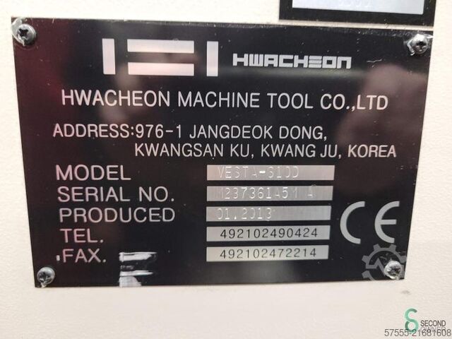 Freesmachines universeel  Hwacheon VESTA-610D 2013 Hwacheon VESTA-610D