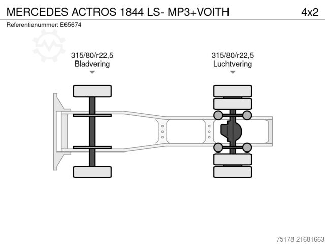 MTS standard Mercedes-Benz ACTROS 1844 LS- MP3+VOITH