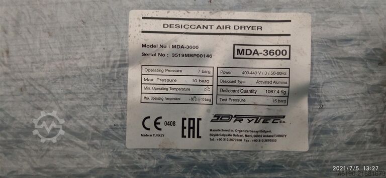 Perslucht droger s010289 Drytec MDA3600