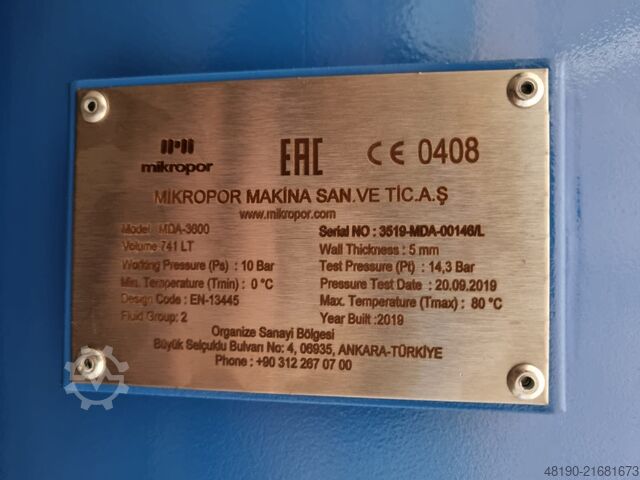 Perslucht droger s010289 Drytec MDA3600