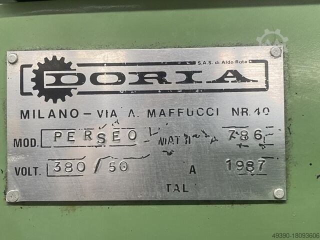 Verticale schuurmachine, vlakschuurmachine, kopschuurmachine, vlakschuurmachine, zwenkbare schuurmac DORMAC / DORIA Perseo