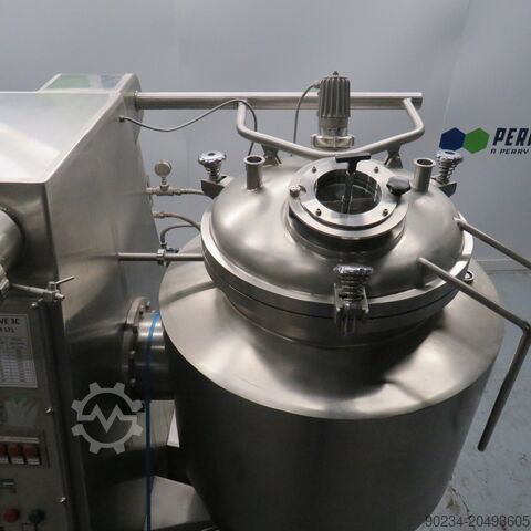 120 Litres 4 Hp Stainless Steel 3C Vacuum Dissolver Mixer Double Jacket 3C FRANCE vacuum dissolver mixer