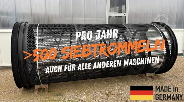 Screen drum suitable for Terra Select T40 MADE IN GERMANY Siebtrommel / T40 / QV25 / t=8mm