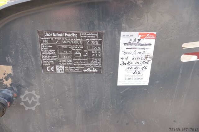 Other linde P 60 Z Schlepper Batterie 22/2019 3-Rad