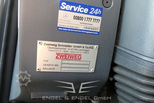 Vacuümtankwagen mercedes-benz Atego ZW GLEISSAUGER Schienenreiniger KROLL 950.50 ZW Zweiwege