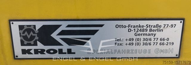 Vacuümtankwagen mercedes-benz Atego ZW GLEISSAUGER Schienenreiniger KROLL 950.50 ZW Zweiwege