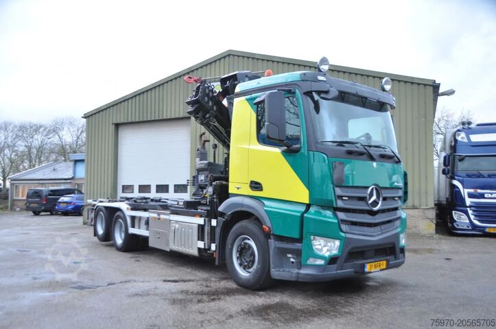 Ciężarówka z dźwigiem Mercedes-Benz Antos 2842 6x2 HIAB 24Tm KRAAN + HAAK