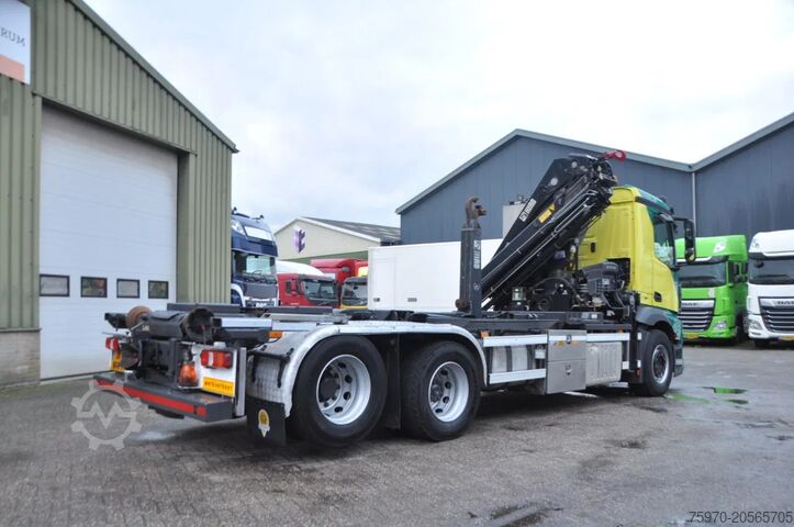 Ciężarówka z dźwigiem Mercedes-Benz Antos 2842 6x2 HIAB 24Tm KRAAN + HAAK
