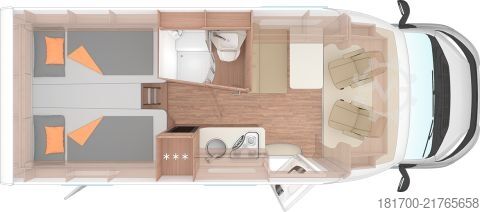 Ημιενσωματωμένο αυτοκινούμενο τροχόσπιτο Weinsberg CaraSuite 650 MEG EDITION [SPICY] *TraumMobil*Automatik*