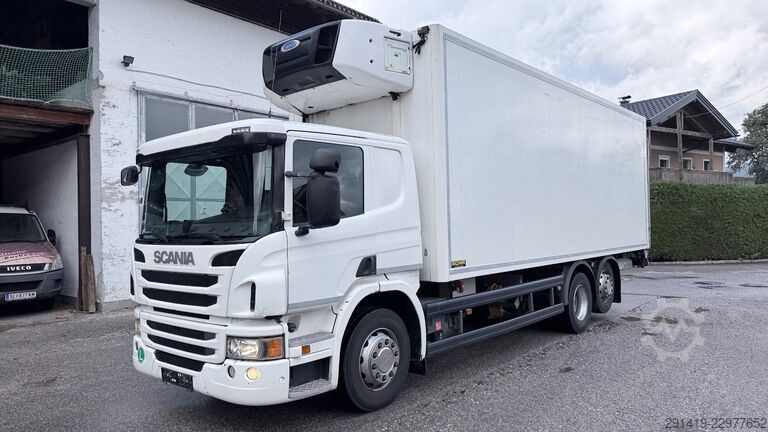 Kylbil SCANIA P410 6x2 Kühlkoffer mit lbw + Anhänger Bj 2015