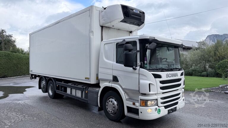Kylbil SCANIA P410 6x2 Kühlkoffer mit lbw + Anhänger Bj 2015
