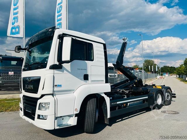 Camión para usos especiales MAN 26.470 Abroller 6x2-4/Meiller RS 21.65/Lenkachse