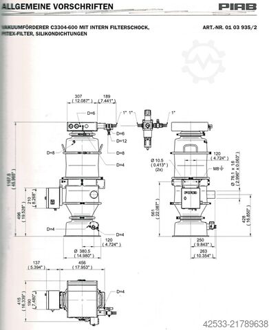 Vakuumpumpe Piab C3304-600