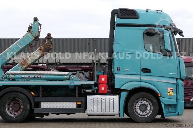 Billenőplatós teherautó MERCEDES-BENZ Actros 1848 Absetzkipper Meiller Funk Kamera EU6