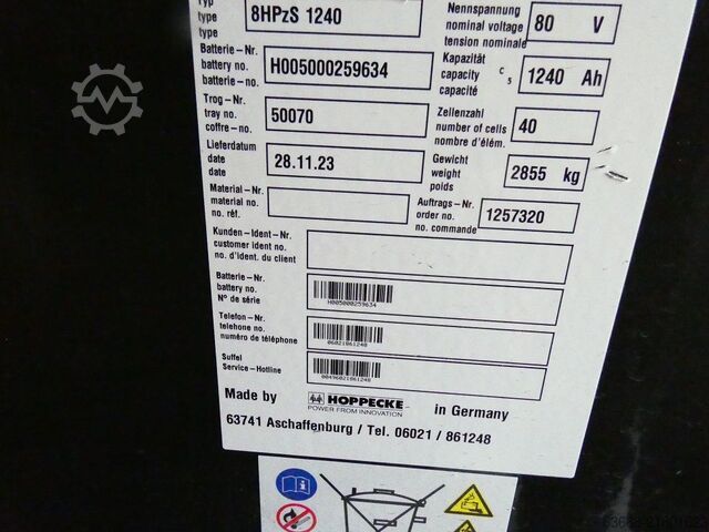 Carrello elevatore elettrico a 4 ruote Linde E80-900