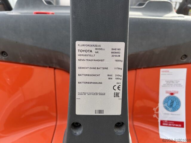 Ruční vysokozdvižný vozík Toyota SWE 160