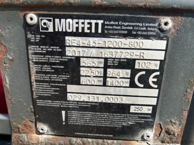 Περονοφόρο ανυψωτικό MOFFETT Mitnhahmestapler  HIAB MOFFETT M4 20.4