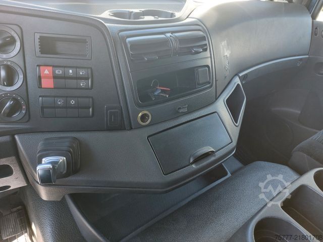 Φορτηγό πλατφόρμα με μουσαμά MERCEDES-BENZ Atego 12-24 PL-SP- Blatt/Luft- Klima- LBW