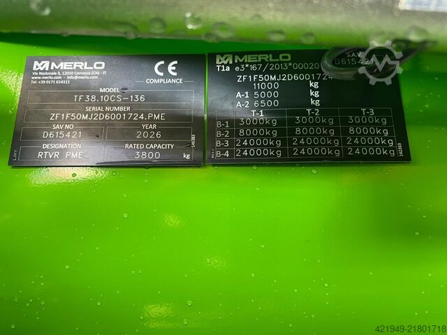 Telescopico rigido Merlo TF 38.10 CS-136