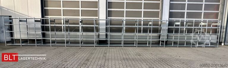 Bedugható polcok ca. 15,06 lfm. Fachbodenregal META H: 200 cm , T: 60 cm , 150 kg pro Ebene