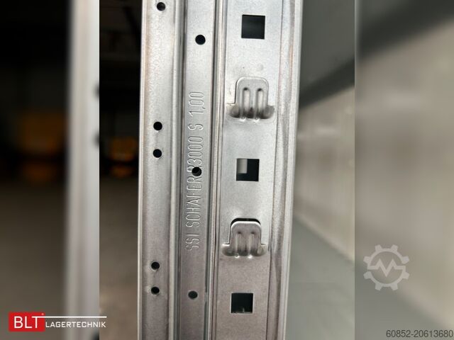 Bedugható polcok ca 100 lfm Gebrauchtes SSI Schäfer R3000 Fachbodenregal Werkstattregale Handlager