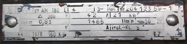 Silnik elektryczny 21 kW 1465 obr/min AEG AM180LV4