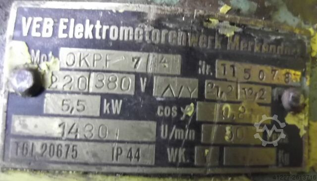 Elektromotor 5,5 kW 1430 Rpm VEM OKPF7/4