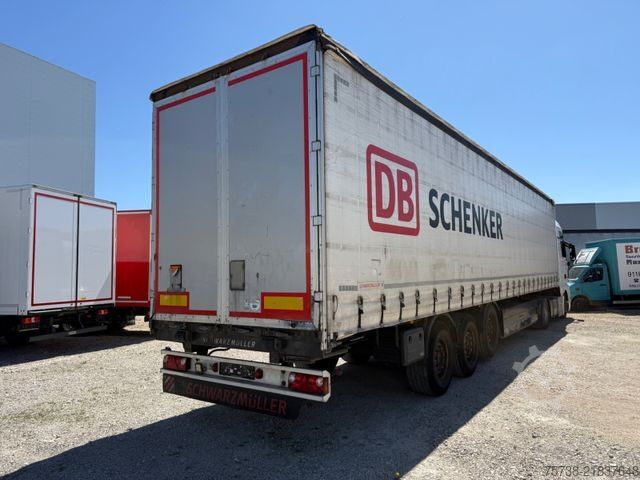Semi-reboque aberto com lona SCHWARZMÜLLER S1/Pritsche+Schiebeplane+Edscha/Luft-Lift