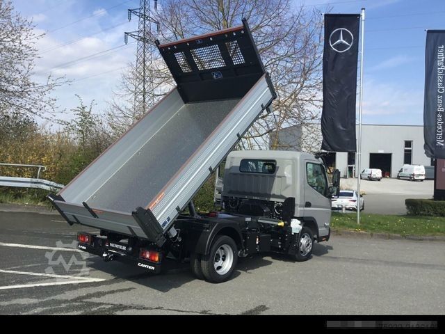 Kiepwagen bestelauto MITSUBISHI Canter 3C15 Dreiseitenkipper AHK 3,5t/Klima/grau