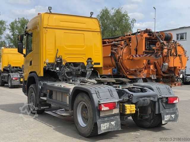 Standart çekici ünitesi SCANIA G450 XT 4x4 Euro 6 SZM Kipphydraulik Blatt / Luf