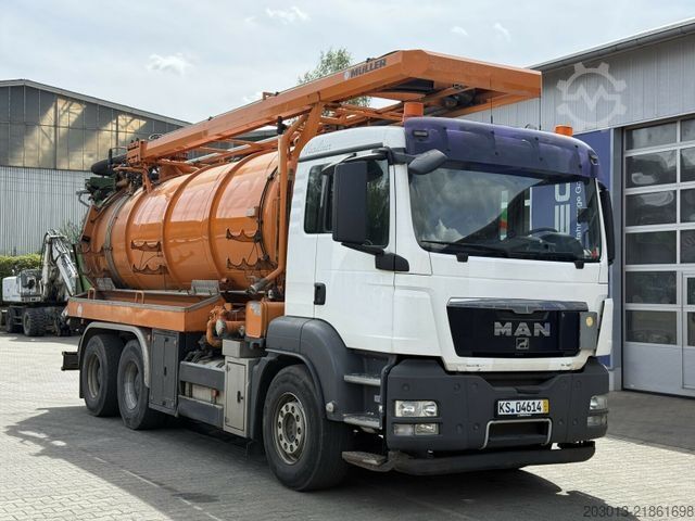 Autocisterna a vuoto MAN TGS 33.440 6x4 BB/BBS Kanalreiniger Kombi MÜLLER