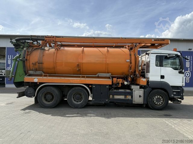 Autocisterna a vuoto MAN TGS 33.440 6x4 BB/BBS Kanalreiniger Kombi MÜLLER
