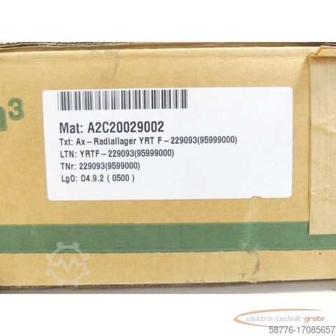 INA-component INA YRT F-229093 Axial Radiallager für Supfina Maschine - generalüberholt! -