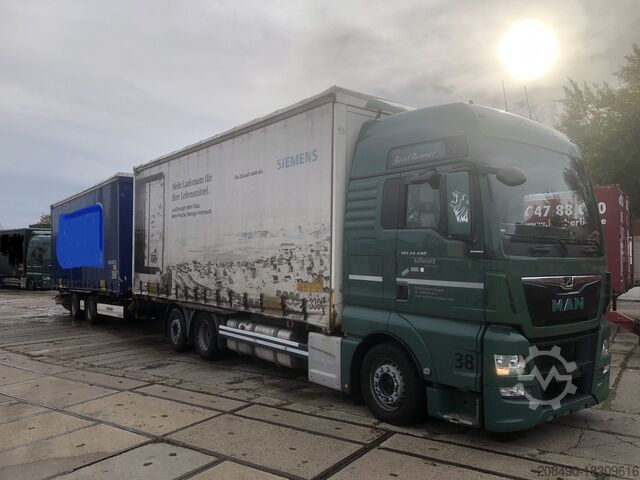 Náklaďák BDF Jumbo vlak posuvná plachta MAN TGX 26.440