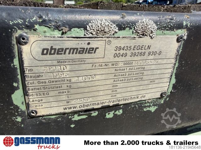 Tieflader Anhänger Obermaier ZP 110